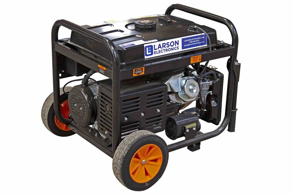 7000 Watt Air Cooled Gasoline Powered Portable Generator w/ Wheels - Electric Start - 120/240V